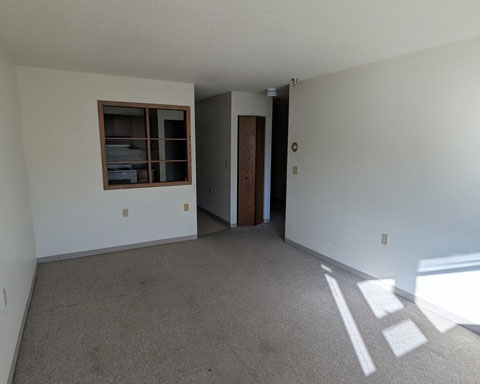 Sharp View Heights Living Room Kitchen View